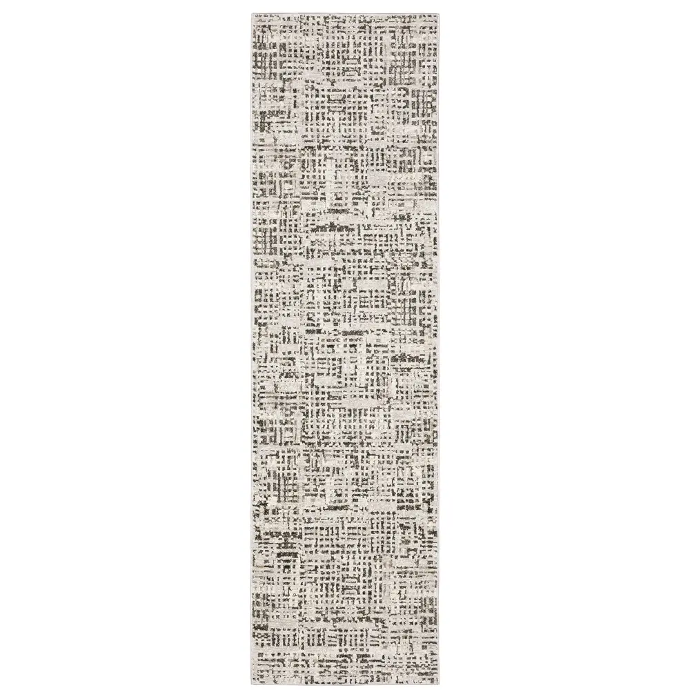 Nebulous 2060W Ivory/ Grey Indoor Area Rug - 2'3