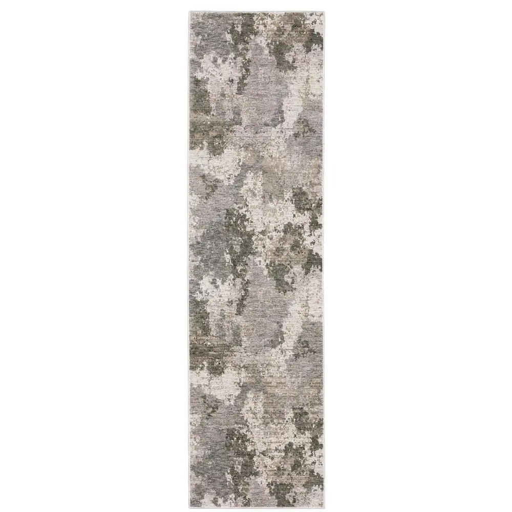 Nebulous 5091E Grey/ Ivory Indoor Area Rug - 2'3