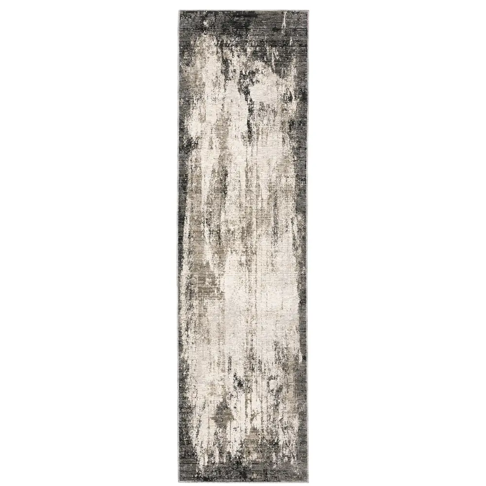 Nebulous 7151E Grey/ Blue Indoor Area Rug - 2'3