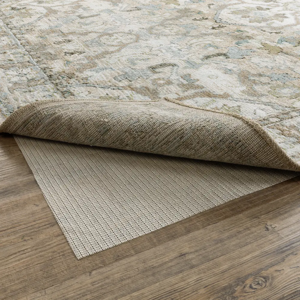 Non-Slip Grip Rug Pad 0001C Beige Indoor Rug Pad - 4'8