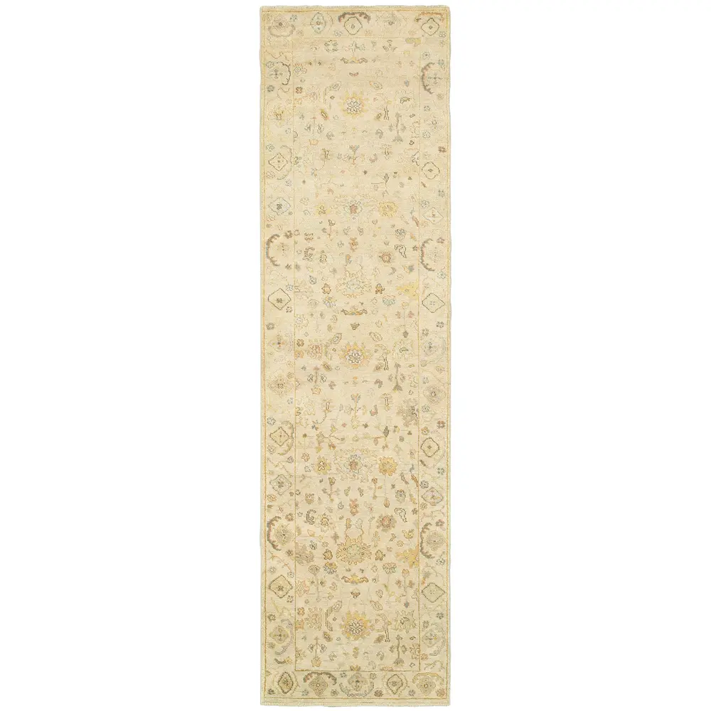 Palace 10301 Beige/ Grey Indoor Area Rug - 2'6