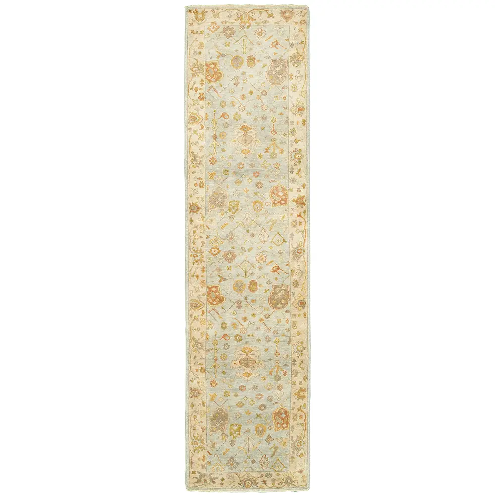 Palace 10304 Blue/ Sand Indoor Area Rug - 2'6