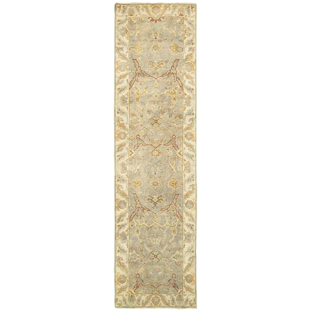 Palace 10305 Grey/ Beige Indoor Area Rug - 2'6