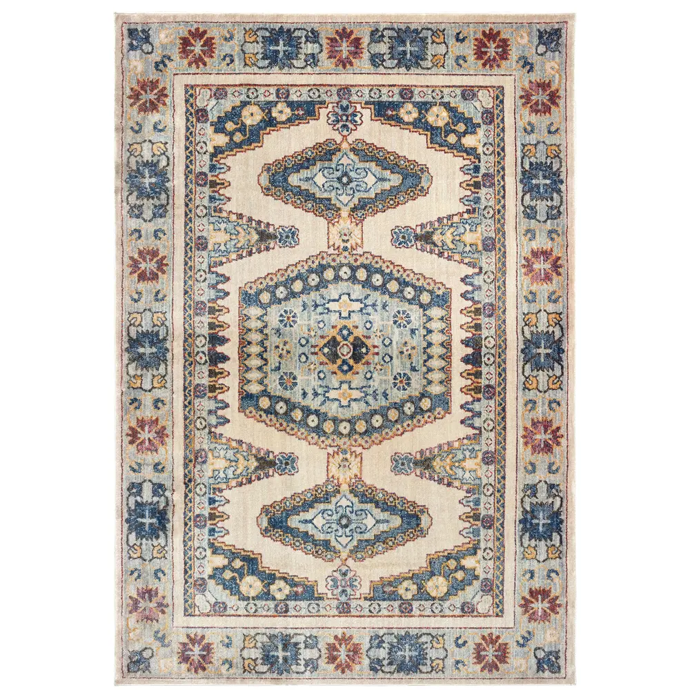 Pandora 5991I Ivory/ Blue Indoor Area Rug - 9'10