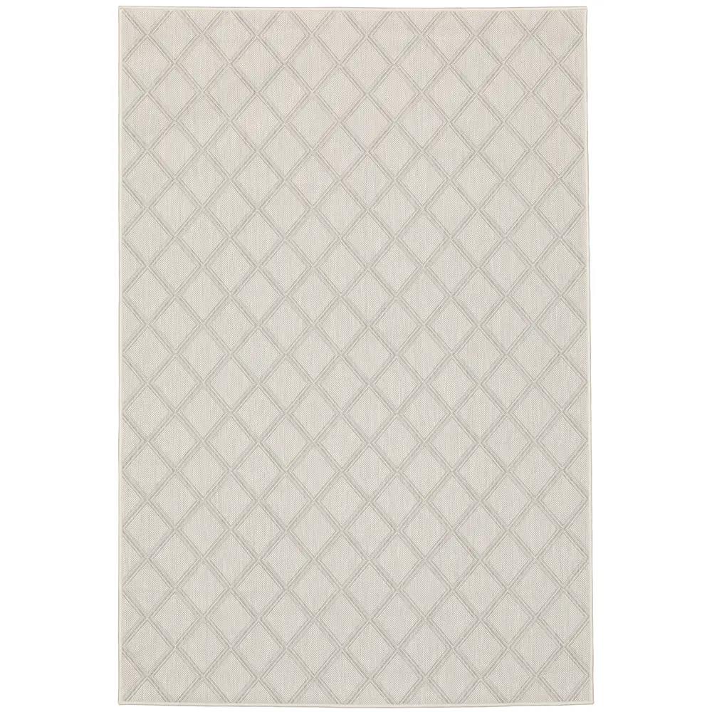 Portofino 5098W Ivory/ Grey Indoor/Outdoor Area Rug - 5'3