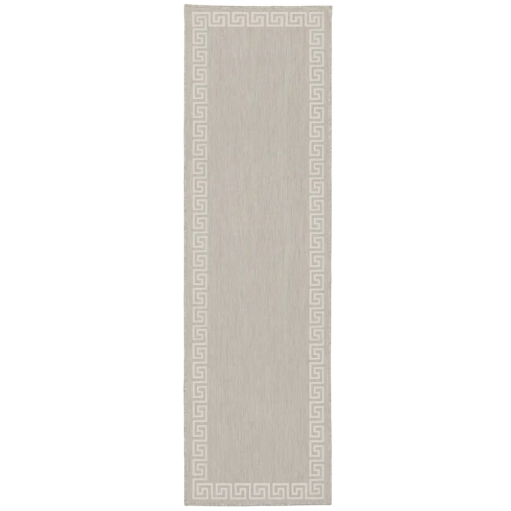 Portofino 6560D Grey/ Ivory Indoor/Outdoor Area Rug - 1'10