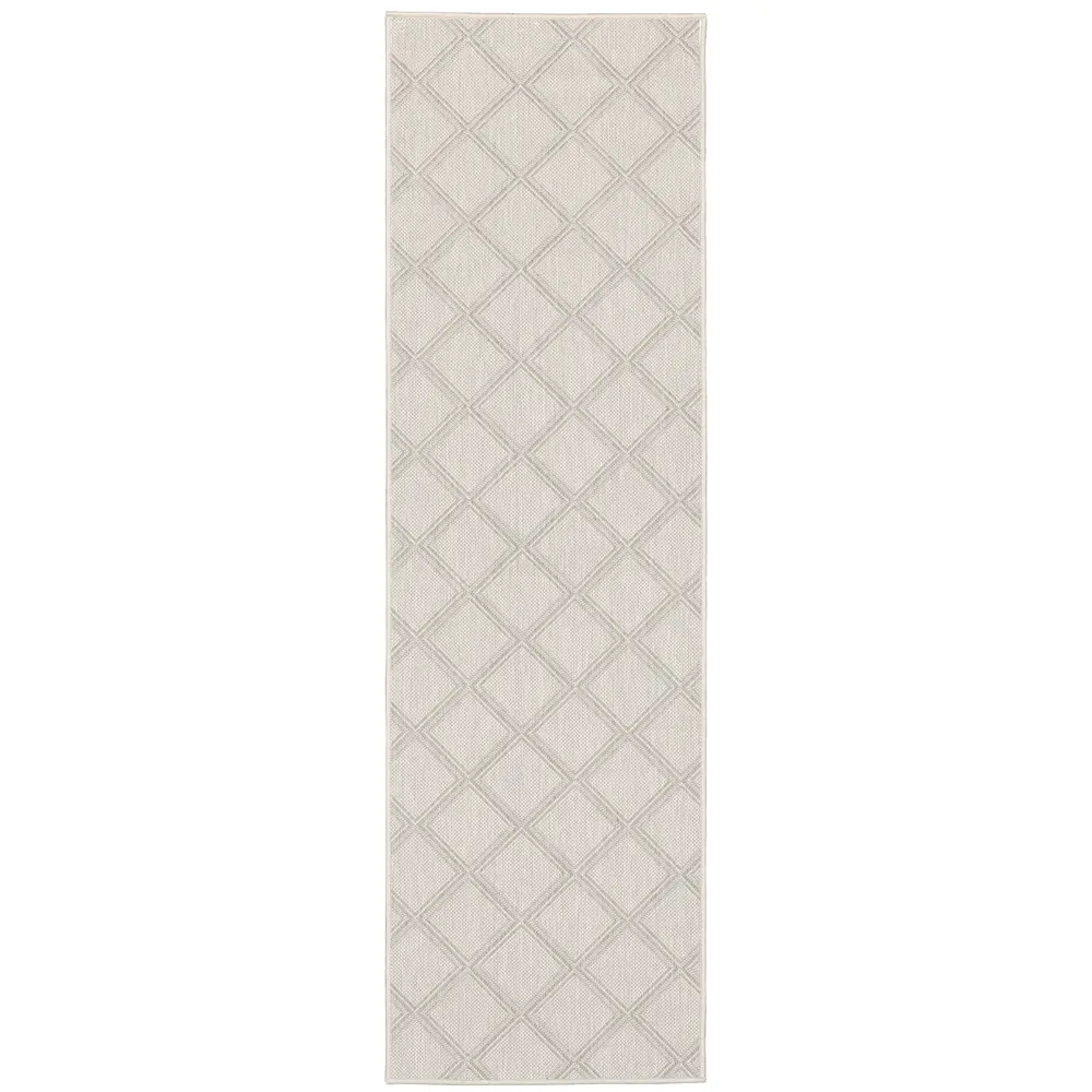 Portofino 5098W Ivory/ Grey Indoor/Outdoor Area Rug - 1'10