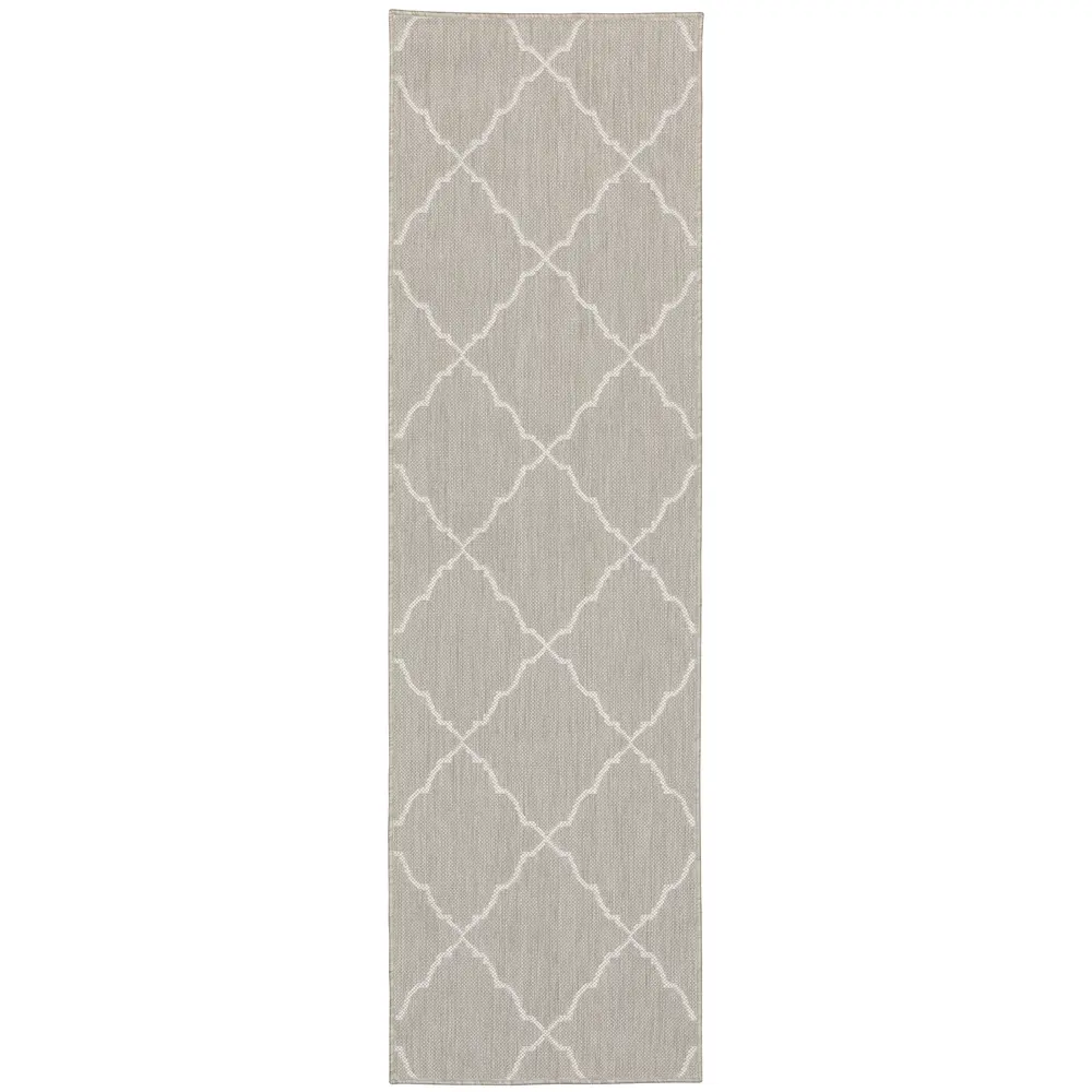 Portofino 7225H Grey/ Ivory Indoor/Outdoor Area Rug - 1'10