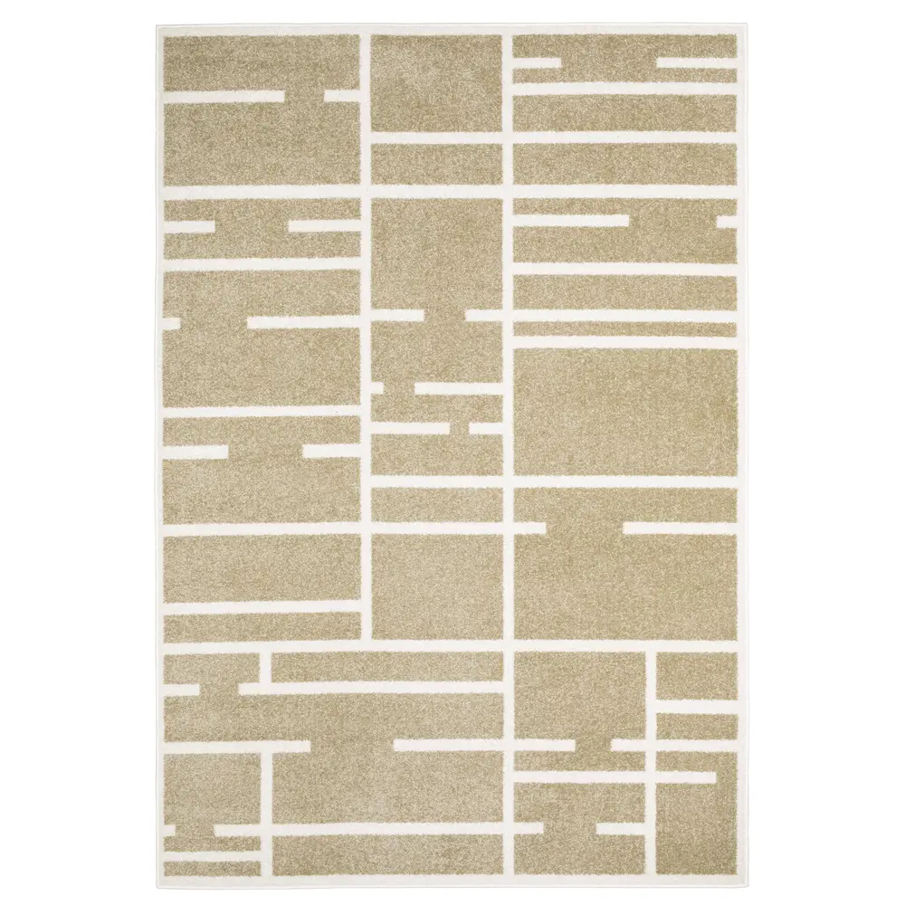 Quinn QUI04 Beige/ Ivory Indoor Area Rug - 5'3