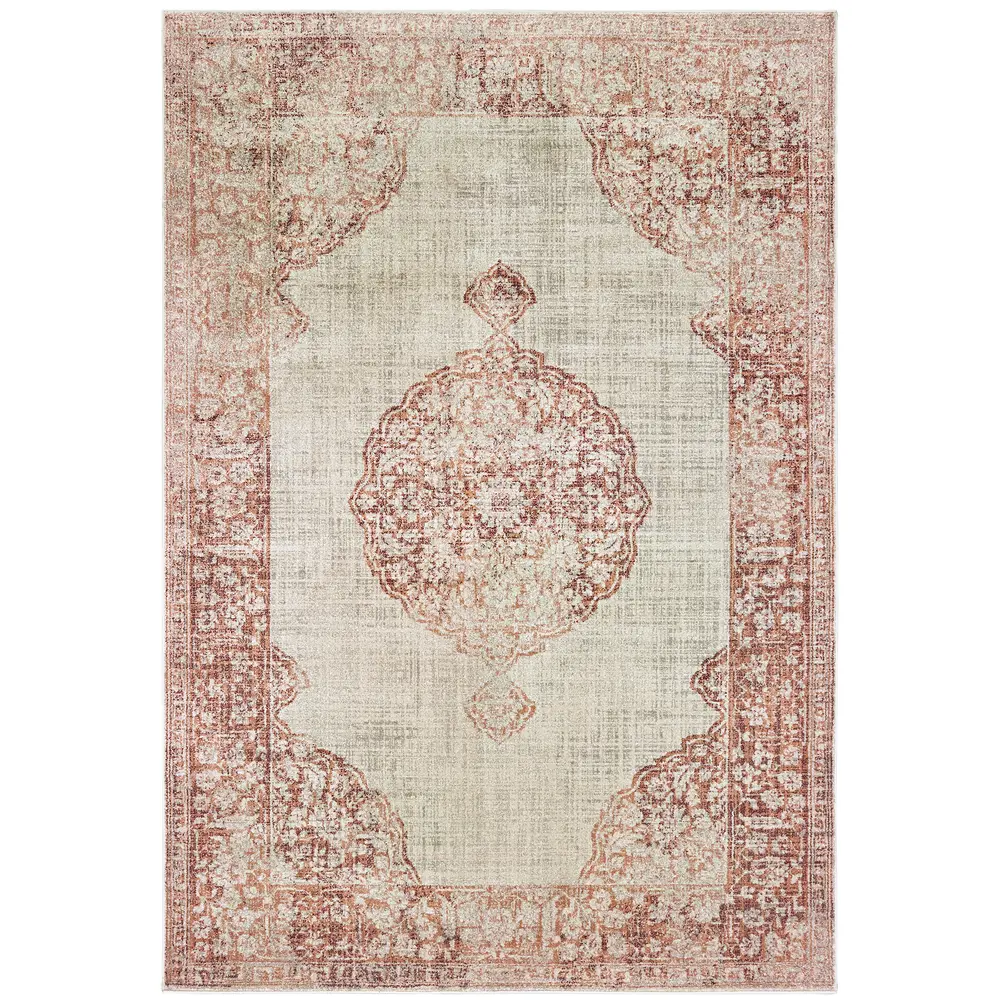Raleigh 099W5 Ivory/ Pink Indoor Area Rug - 9'10