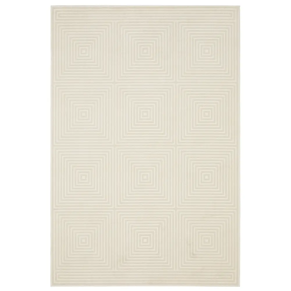 Raylan RAY04 Ivory/ Beige Indoor Area Rug - 5'3