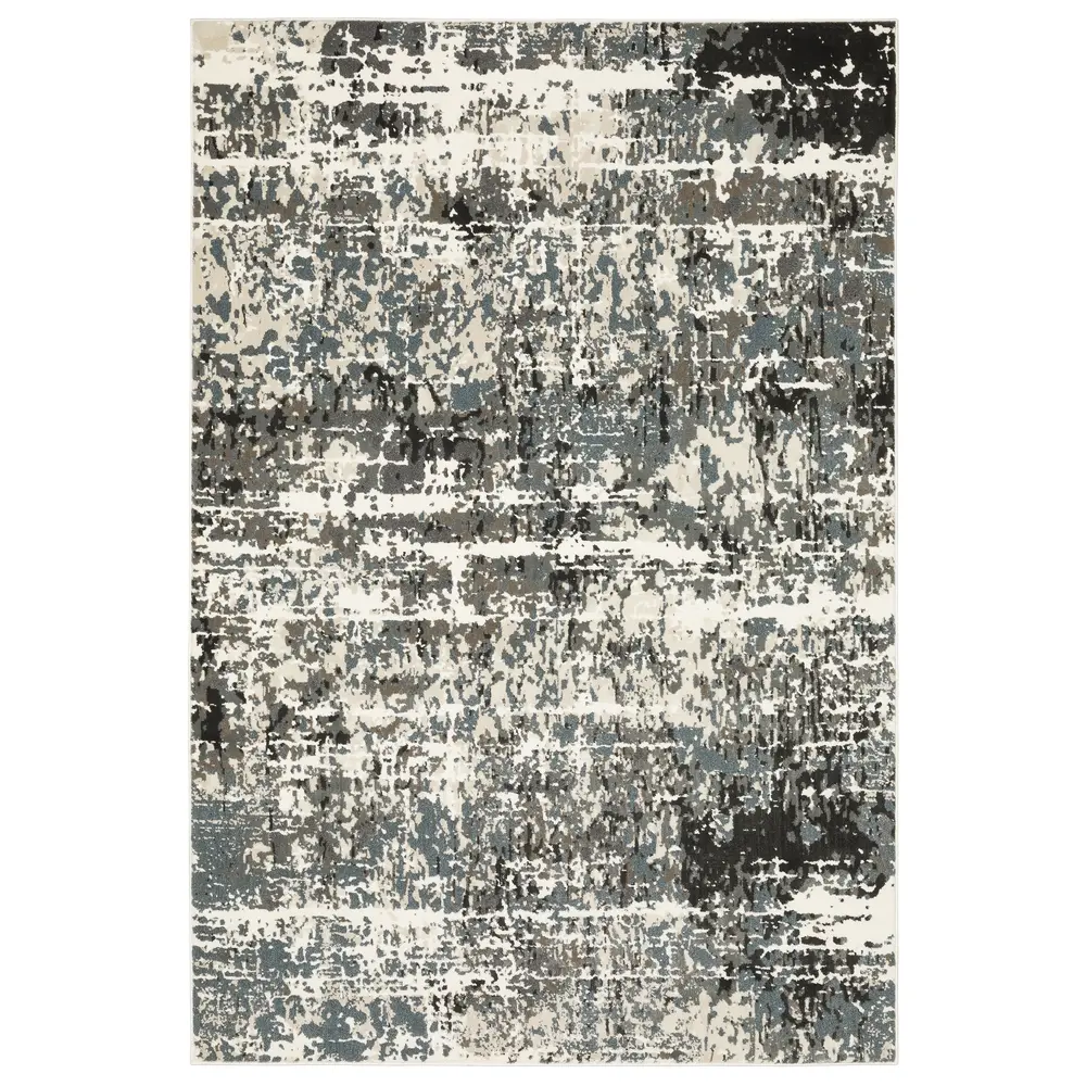 Raylan RAY10 Ivory/ Grey Indoor Area Rug - 7'10