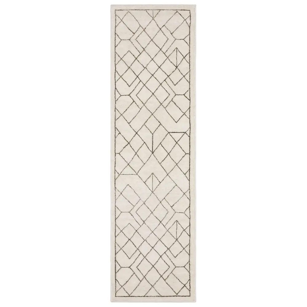 Raylan RAY06 Ivory/ Taupe Indoor Area Rug - 2'3
