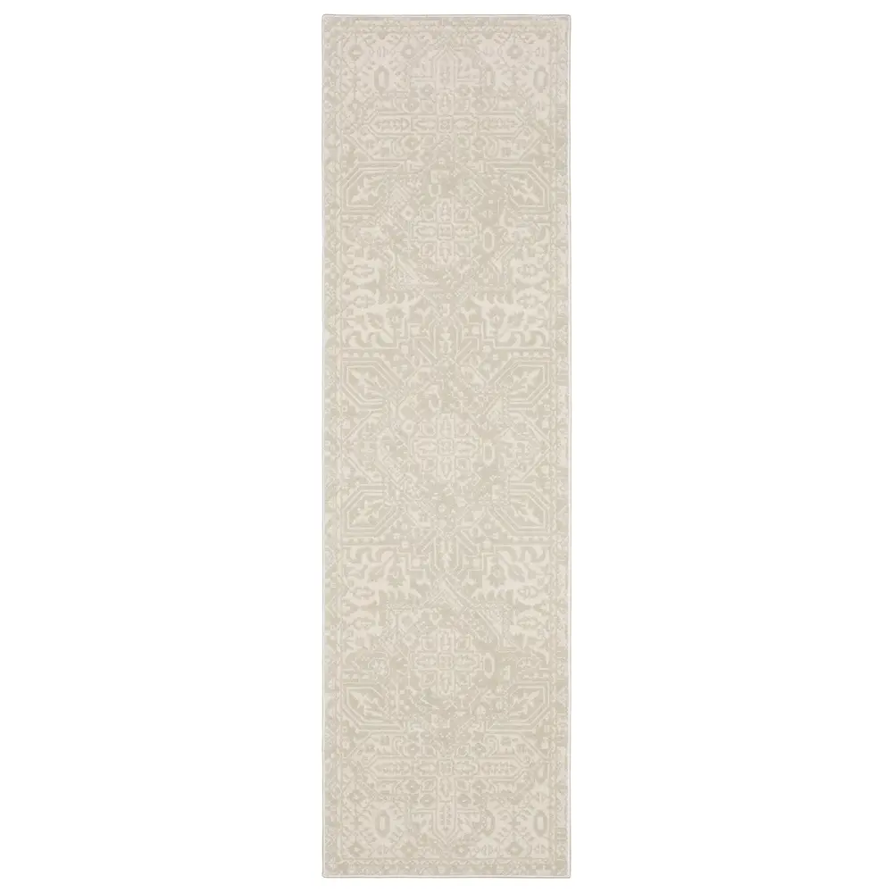Raylan RAY09 Ivory/ Beige Indoor Area Rug - 2'3