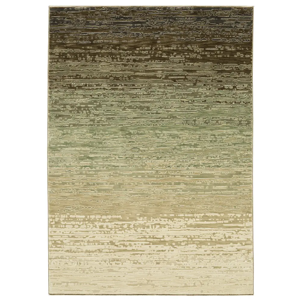 Reed RE09A Brown/ Green Indoor Area Rug - 3'3