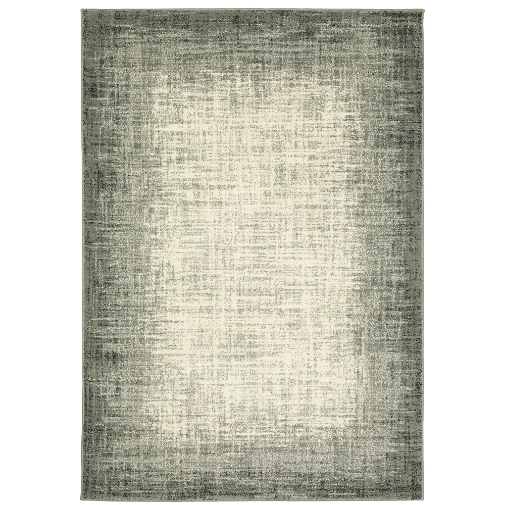 Seneca SE07A Grey/ Beige Indoor Area Rug - 9'10