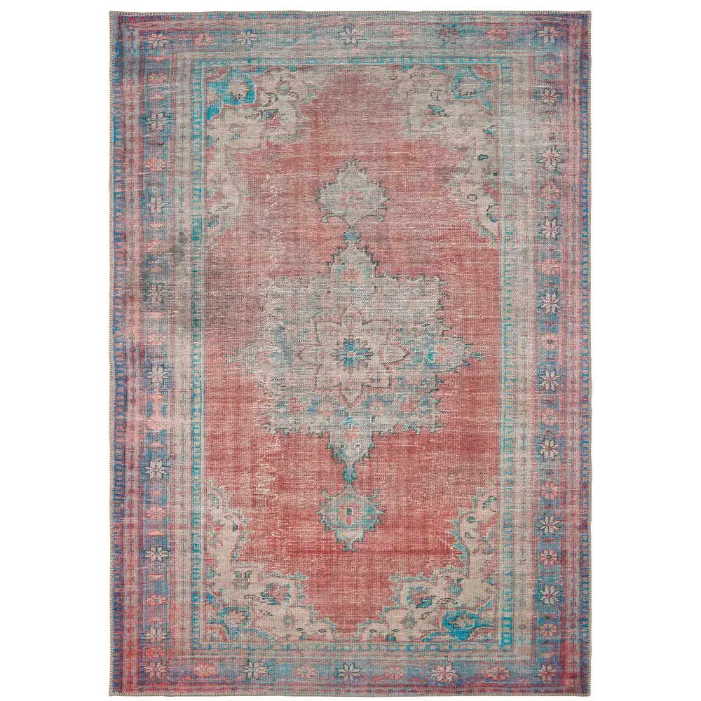 Sofia 85819 Red/ Blue Indoor Area Rug - 7'6