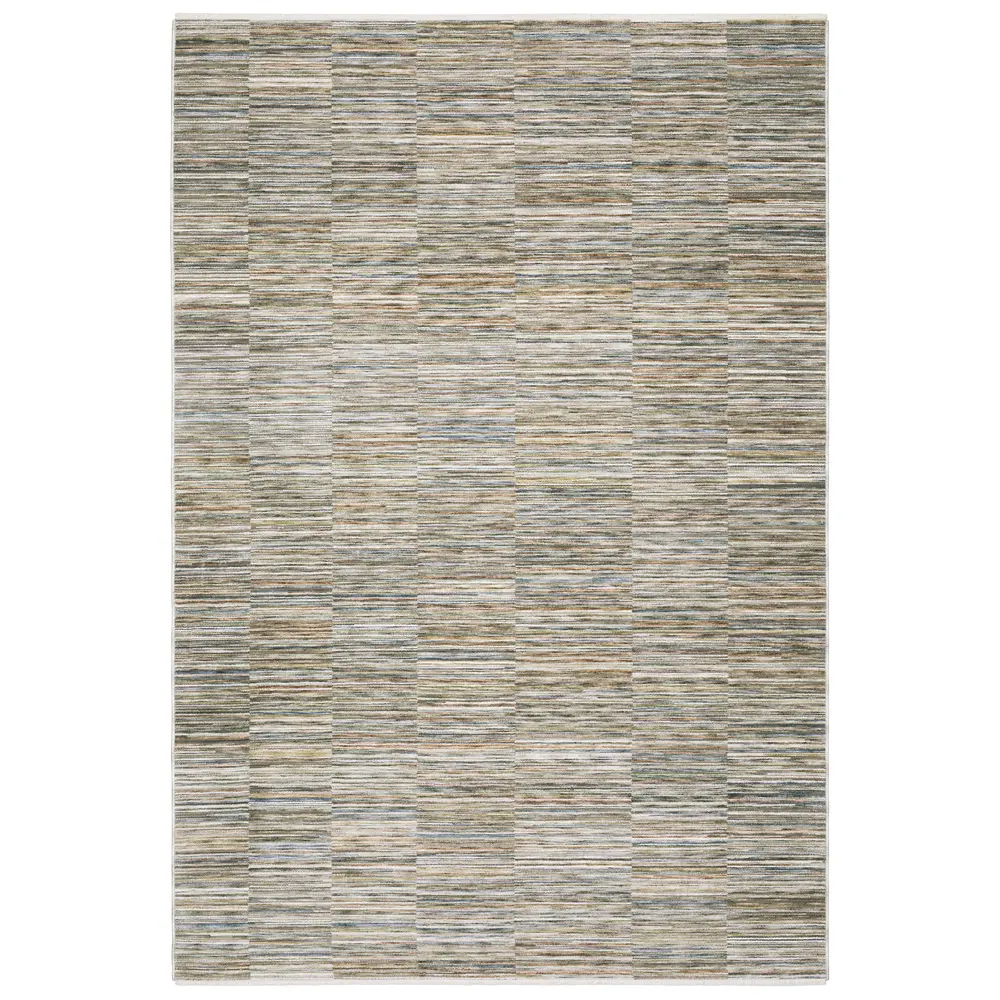 Soho SOH01 Beige/ Multi Indoor Area Rug - 5'3