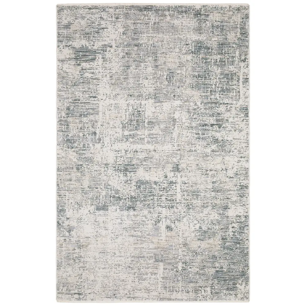 Soho SOH07 Grey/ Blue Indoor Area Rug - 5'3