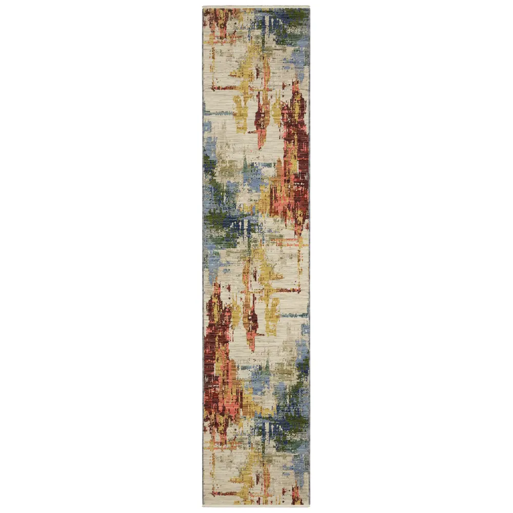 Soleri SOL01 Beige/ Multi Indoor Area Rug - 2'6