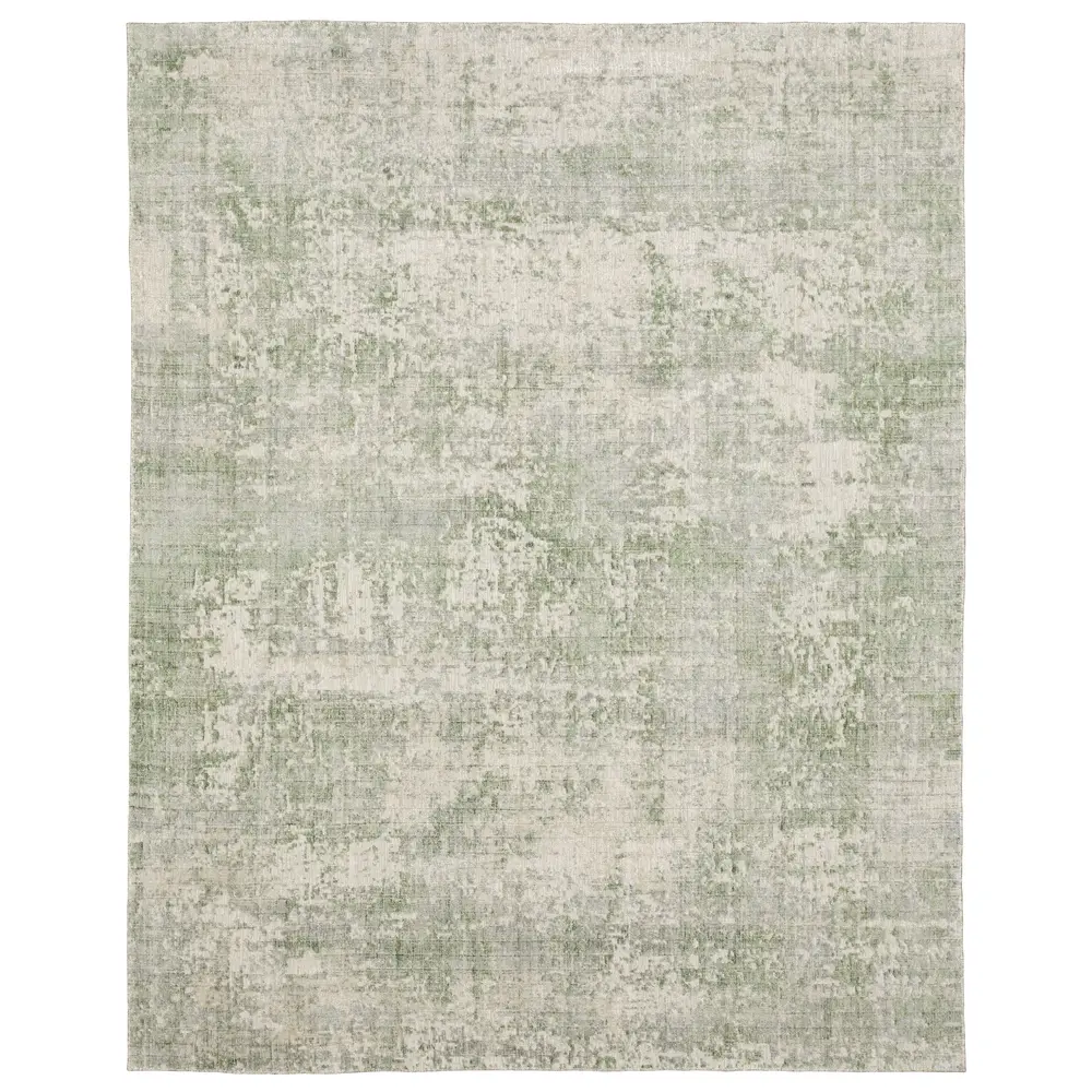 Solstice SLS02 Green/ Grey Indoor Area Rug - 2'6
