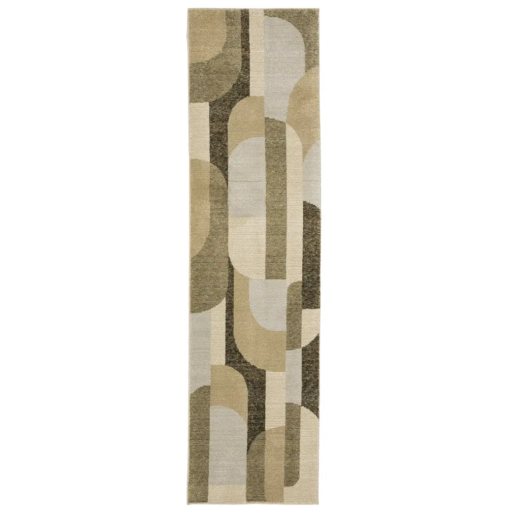 Strada STR02 Brown/ Beige Indoor Area Rug - 2'3