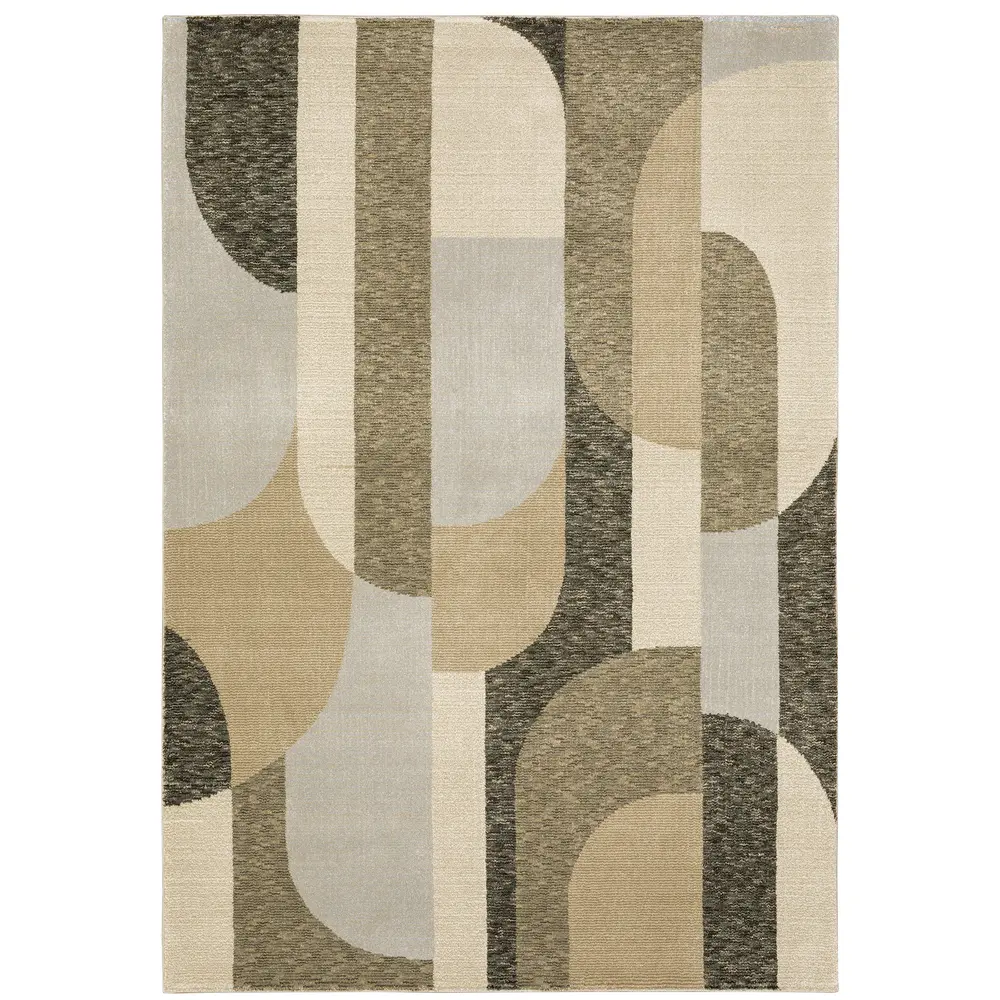 Strada STR02 Brown/ Beige Indoor Area Rug - 5'3