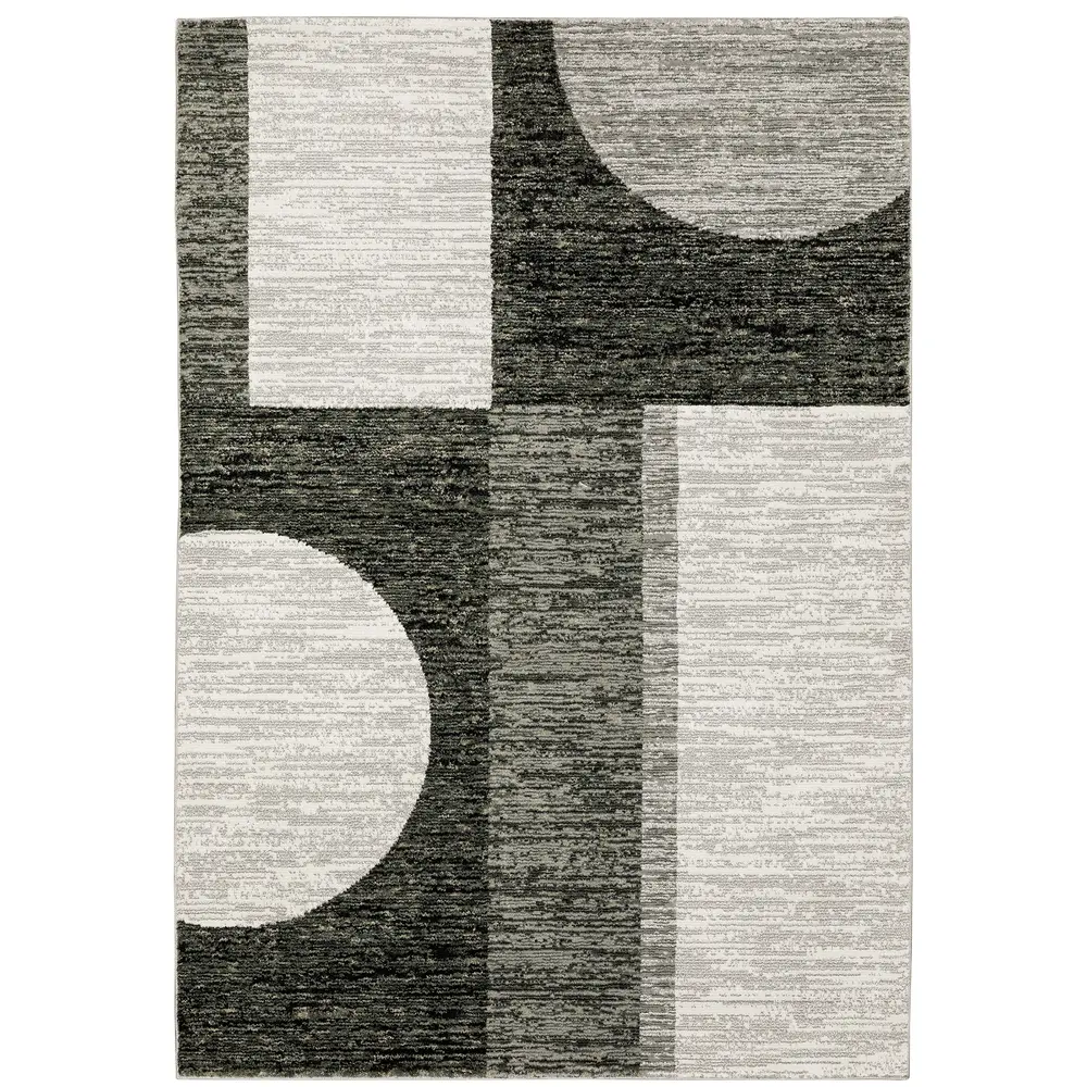 Strada STR06 Charcoal/ Grey Indoor Area Rug - 10' x 13'2