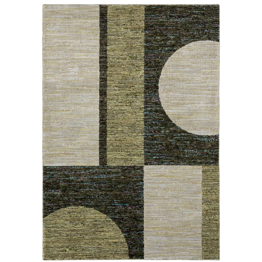 Strada STR05 Gold/ Green Indoor Area Rug - 10' x 13'2