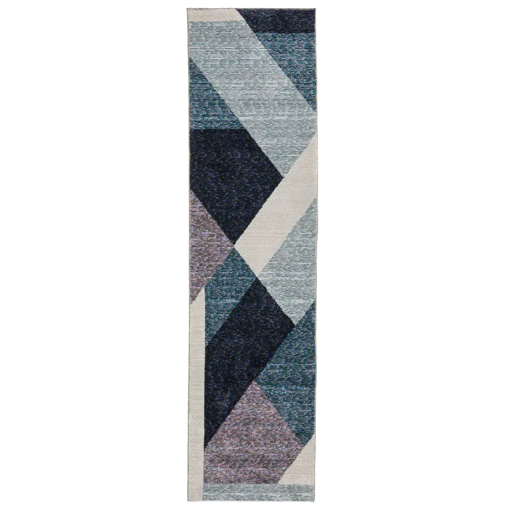 Strada STR08 Blue/ Purple Indoor Area Rug - 2'3