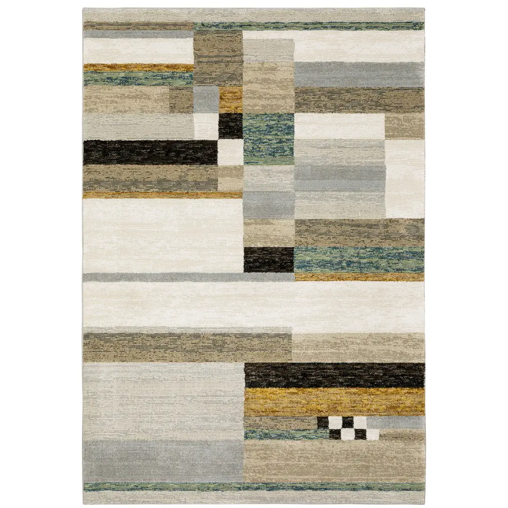 Strada STR07 Beige/ Multi Indoor Area Rug - 3'3