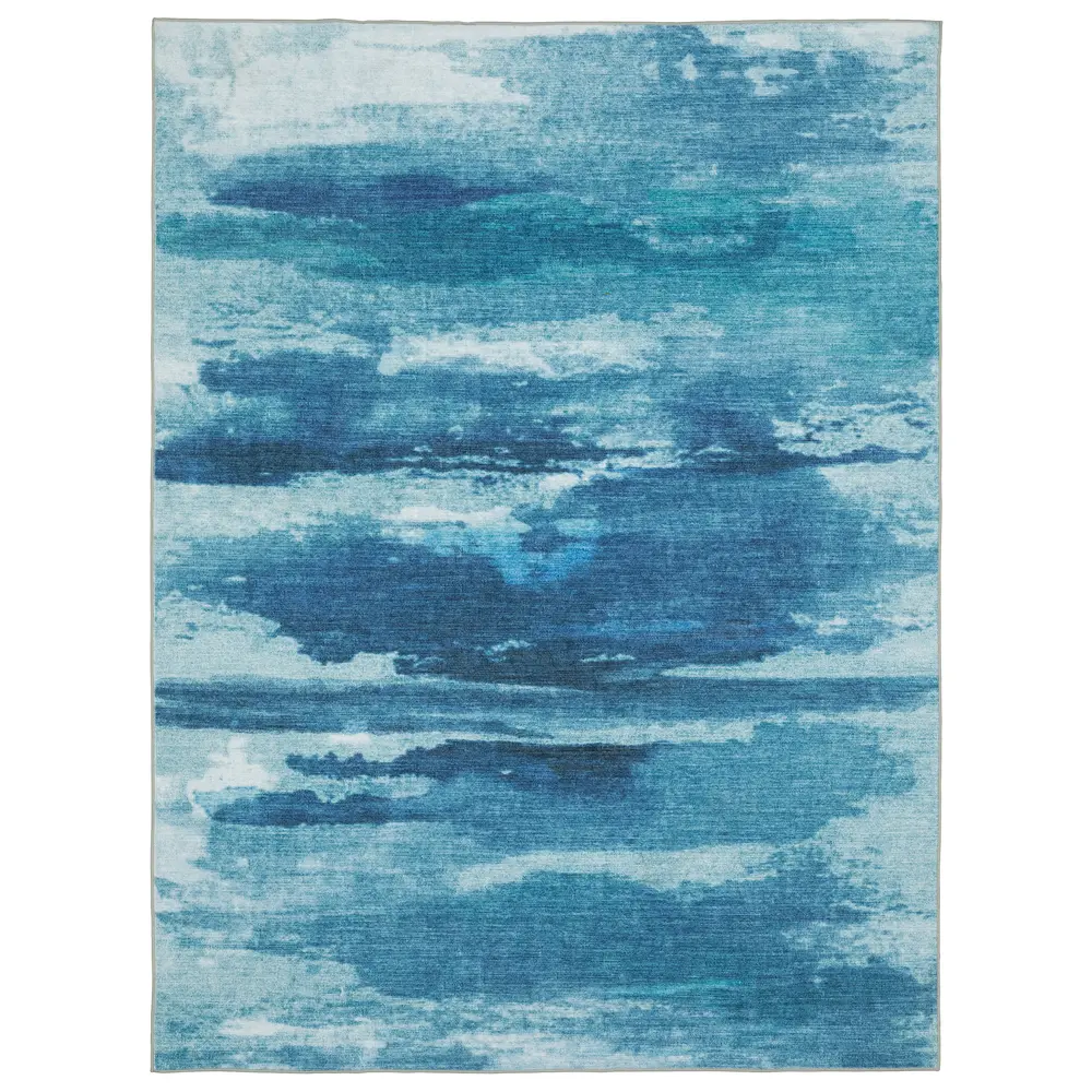 Sumter SUM10 Blue/ Ivory Indoor Area Rug - 3'6