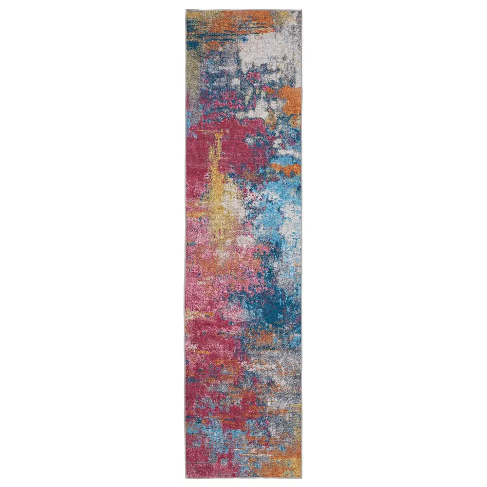 Sumter SUM11 Multi-colored Indoor Area Rug - 2' x 8'
