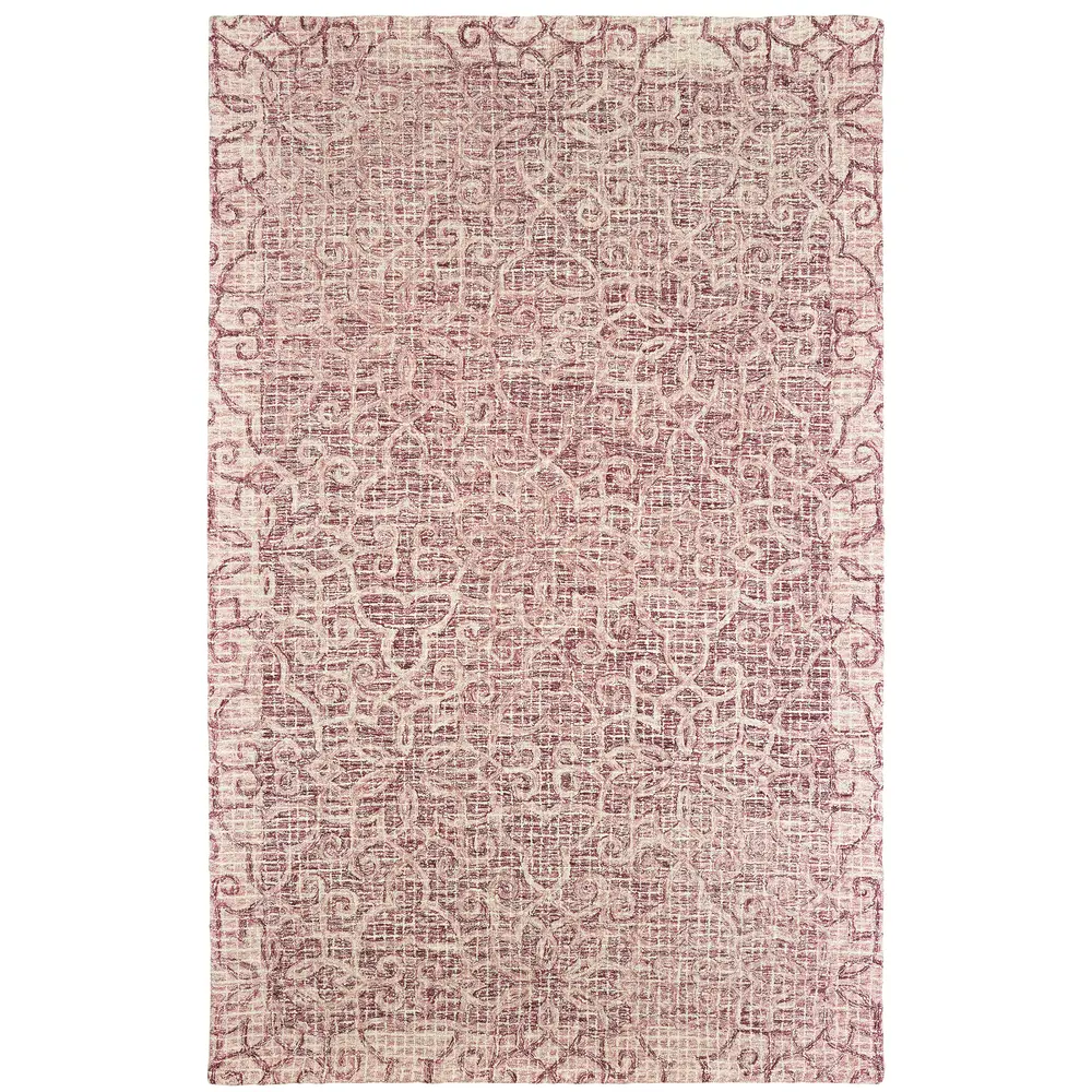Tallavera 55601 Pink/ Ivory Indoor Area Rug - 10' x 13'