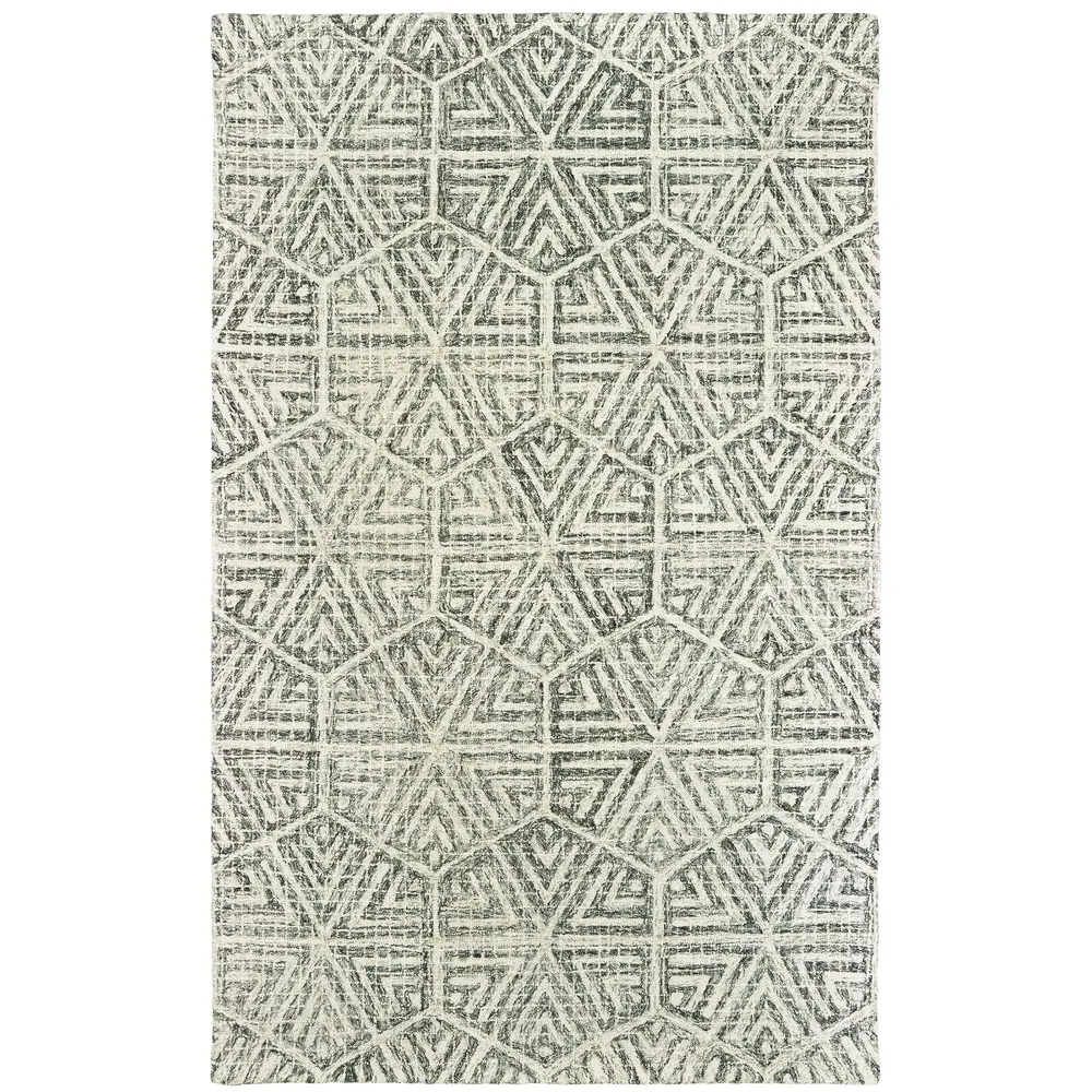 Tallavera 55605 Grey/ Ivory Indoor Area Rug - 10' x 13'