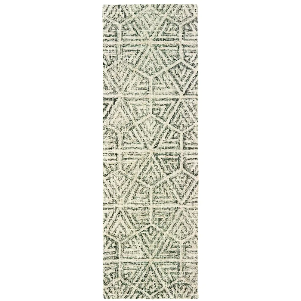 Tallavera 55605 Grey/ Ivory Indoor Area Rug - 2'6