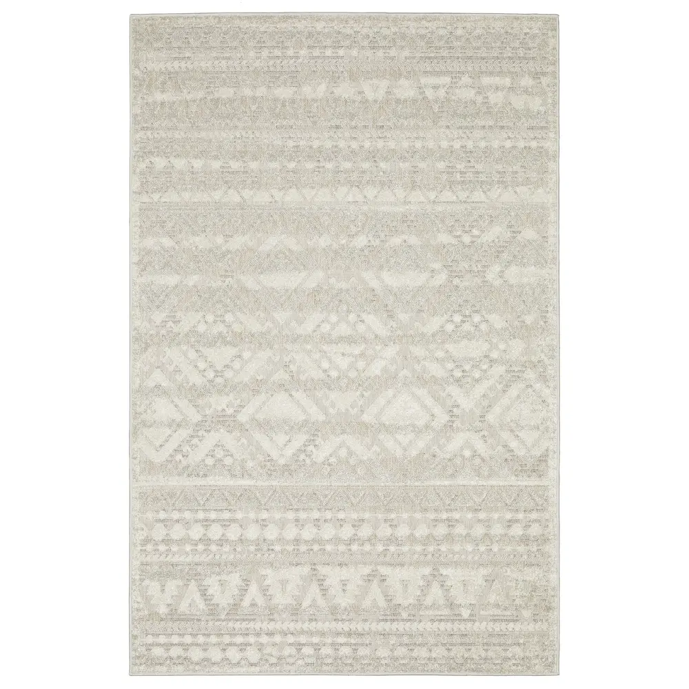 Tangier TAN01 Beige/ Ivory Indoor Area Rug - 5'3