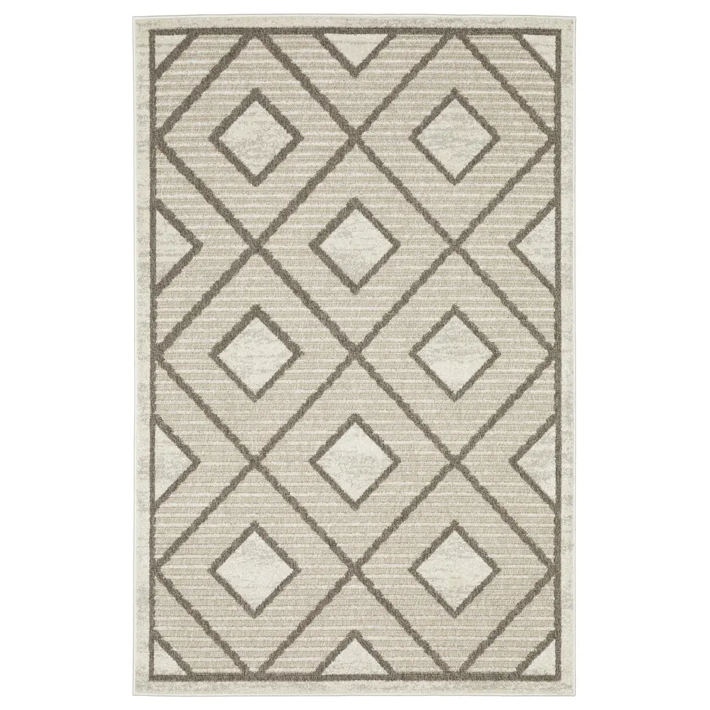 Tangier TAN05 Beige/ Brown Indoor Area Rug - 5'3
