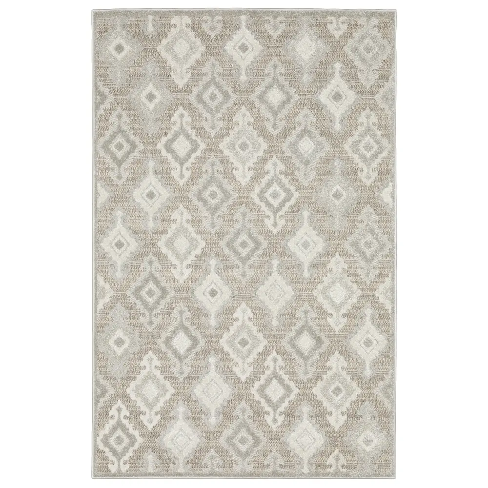 Tangier TAN08 Beige/ Grey Indoor Area Rug - 3'3