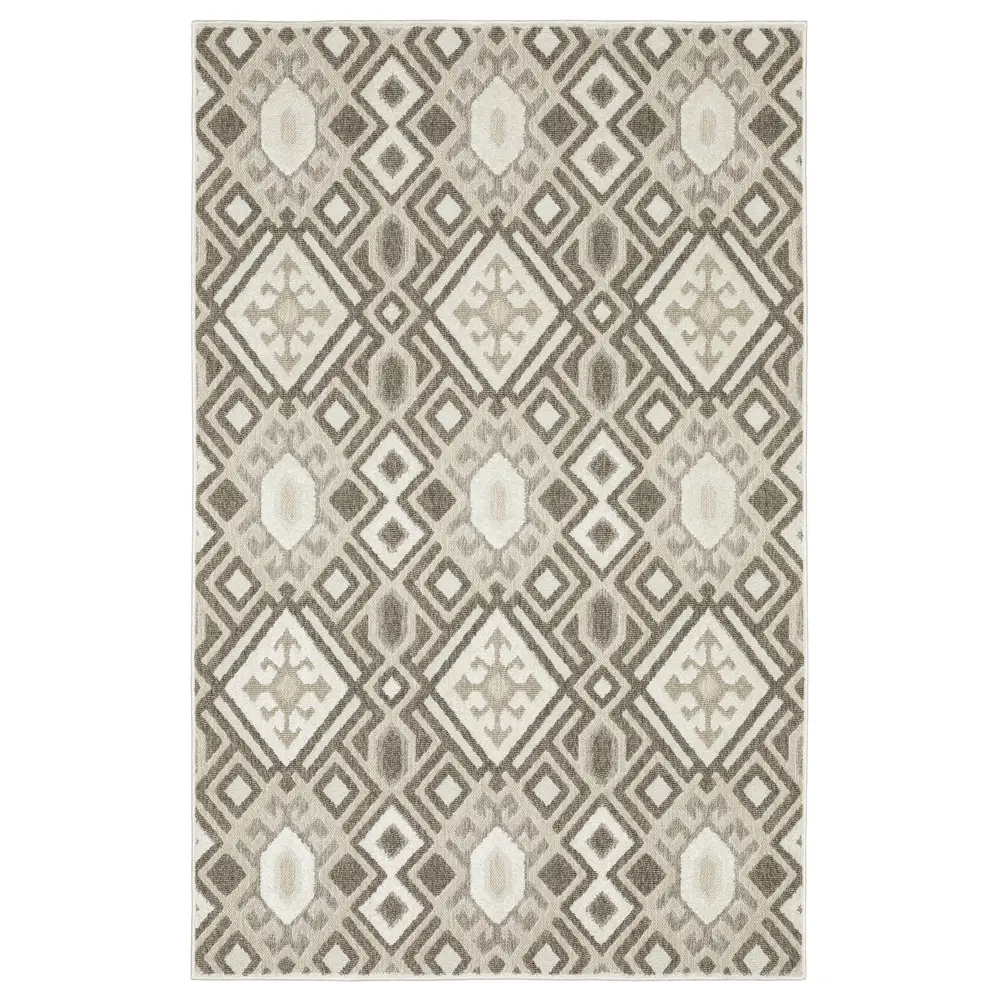 Tangier TAN10 Brown/ Beige Indoor Area Rug - 3'3
