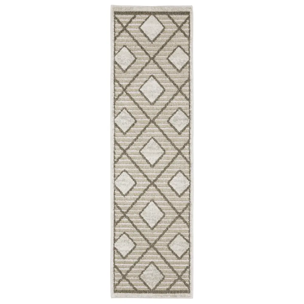 Tangier TAN05 Beige/ Brown Indoor Area Rug - 2'3