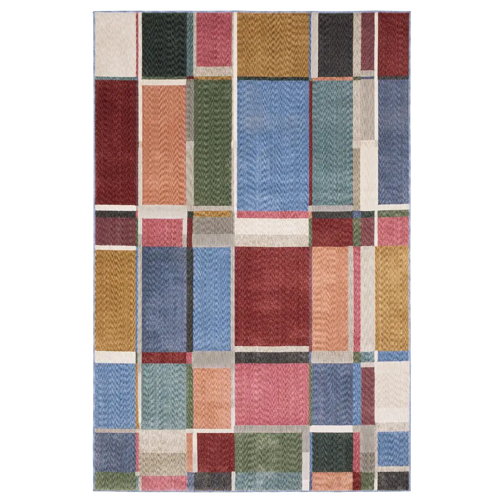 Tisdell TIS05 Multi-colored Indoor Area Rug - 5'3