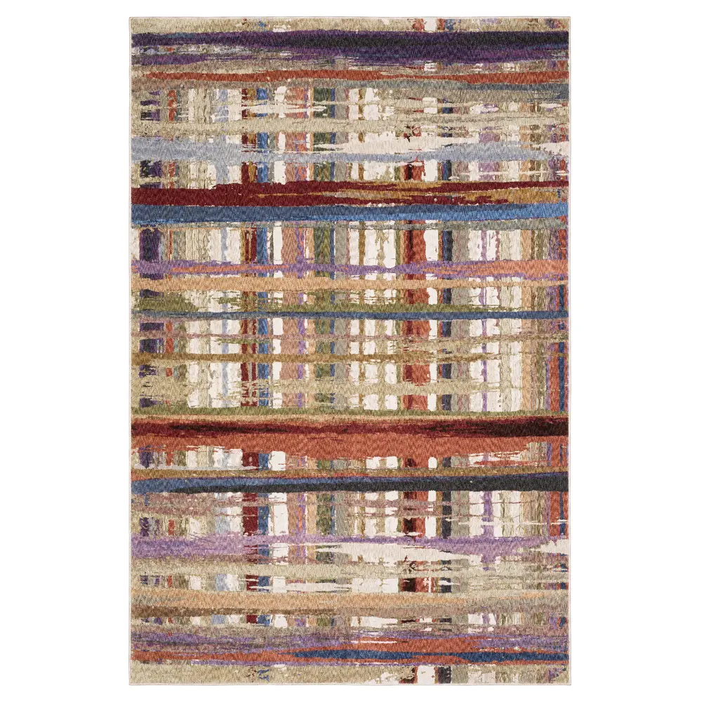 Tisdell TIS08 Multi-colored Indoor Area Rug - 5'3