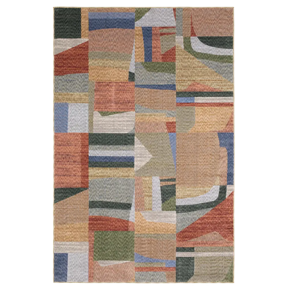 Tisdell TIS09 Multi-colored Indoor Area Rug - 5'3