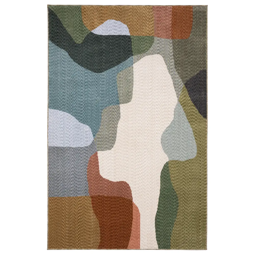 Tisdell TIS11 Multi-colored Indoor Area Rug - 3'9