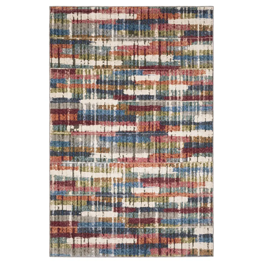 Tisdell TIS12 Multi-colored Indoor Area Rug - 5'3