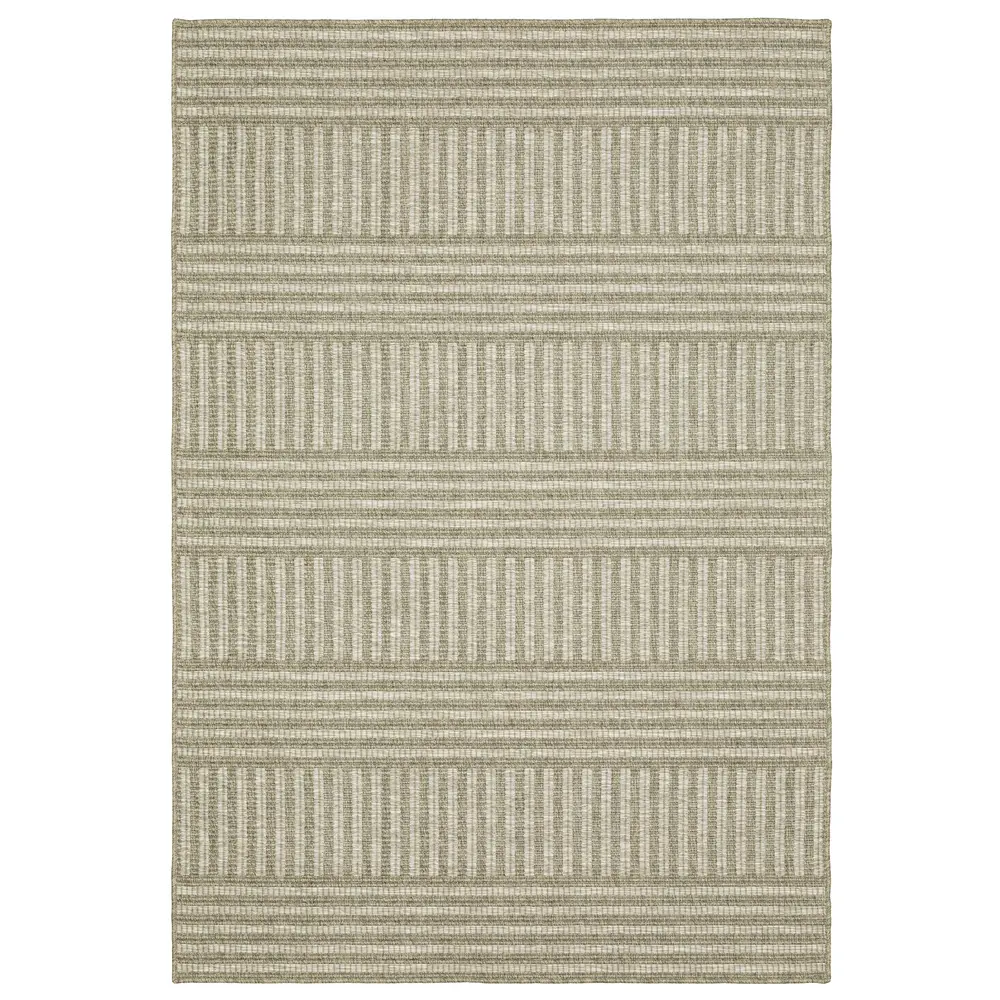 Tortuga TR02A Tan/ Light Brown Indoor/Outdoor Area Rug - 5'3