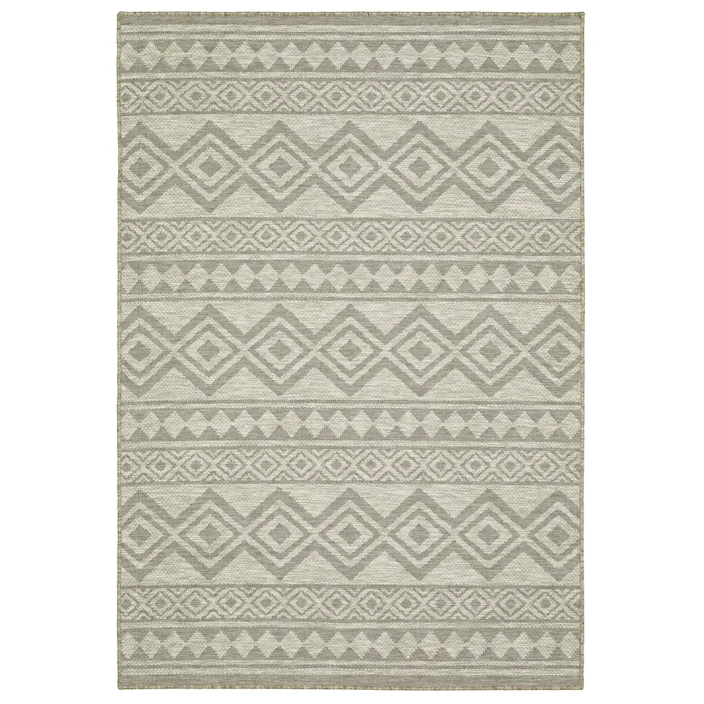 Tortuga TR03A Tan/ Black Indoor/Outdoor Area Rug - 5'3