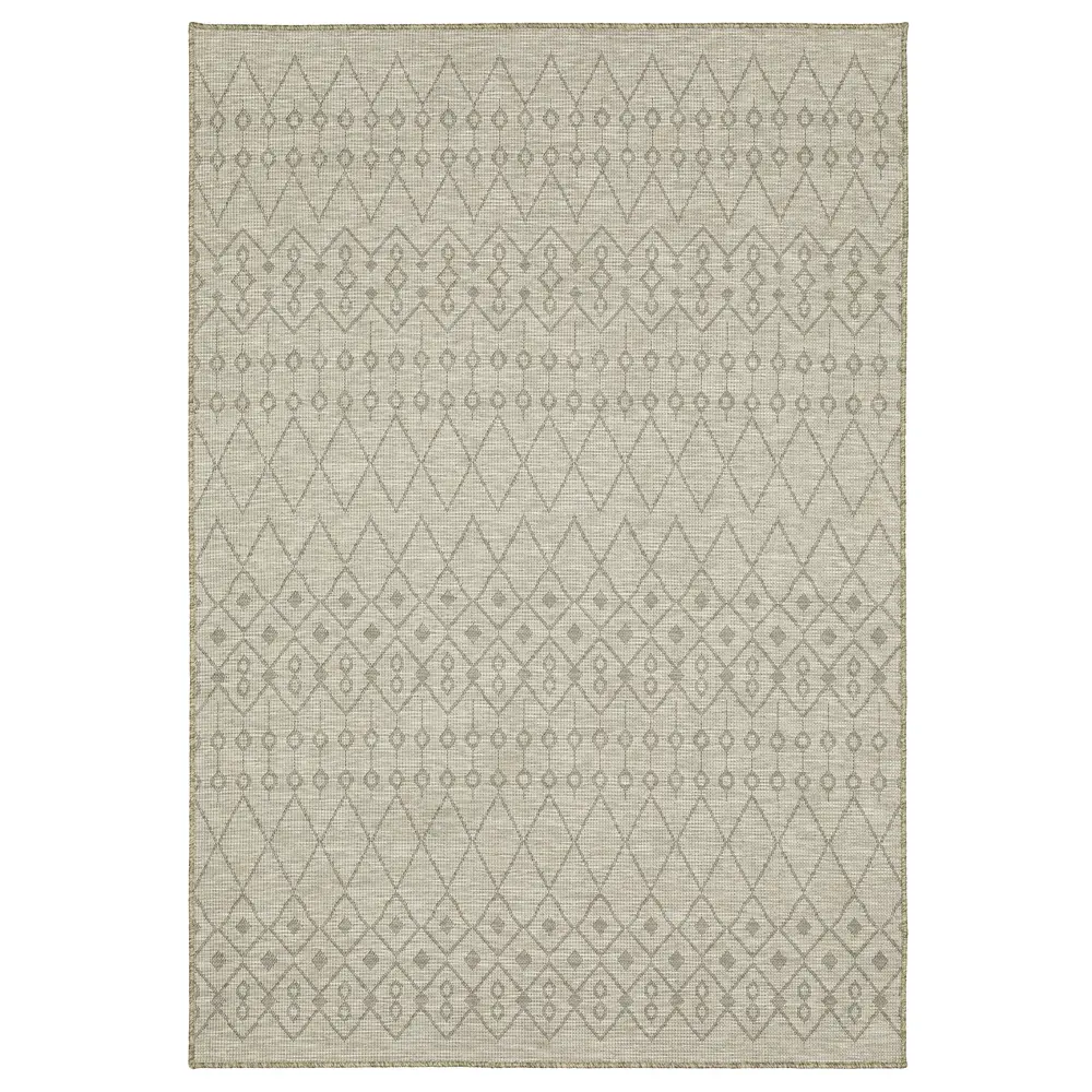 Tortuga TR04A Tan/ Black Indoor/Outdoor Area Rug - 5'3