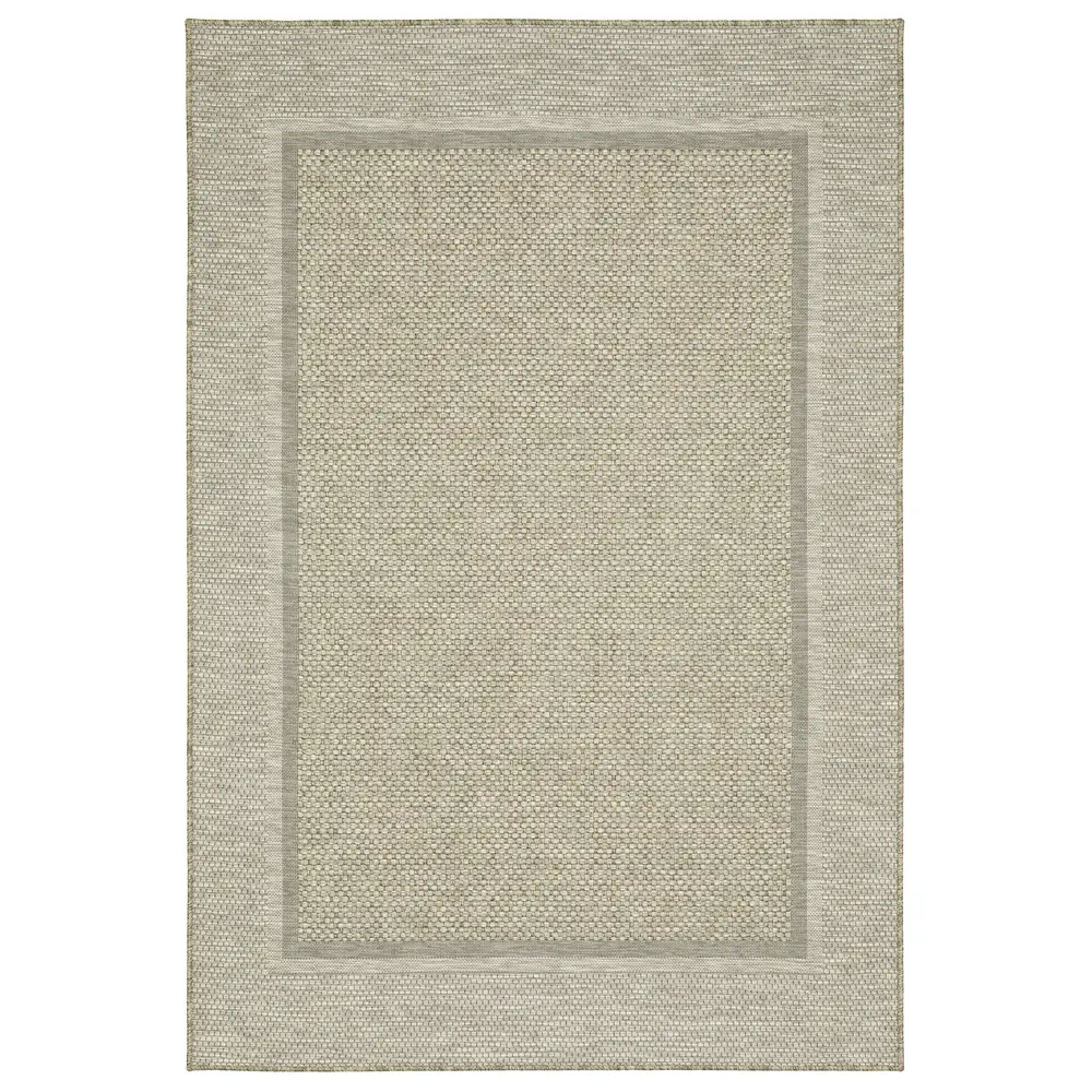 Tortuga TR06A Beige/ Black Indoor/Outdoor Area Rug - 5'3